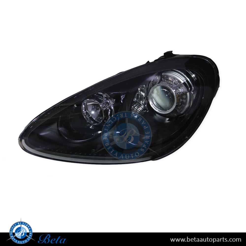 Left Side Headlamp Adaptive Xenon - Black for Porsche Cayenne GTS 2011-2014 models, Part Number 95863128300 / 95863128301 Left Side Headlamp Adaptive Xenon - Black for Porsche Cayenne GTS 2011-2014 models, Part Number 95863128300 / 95863128301